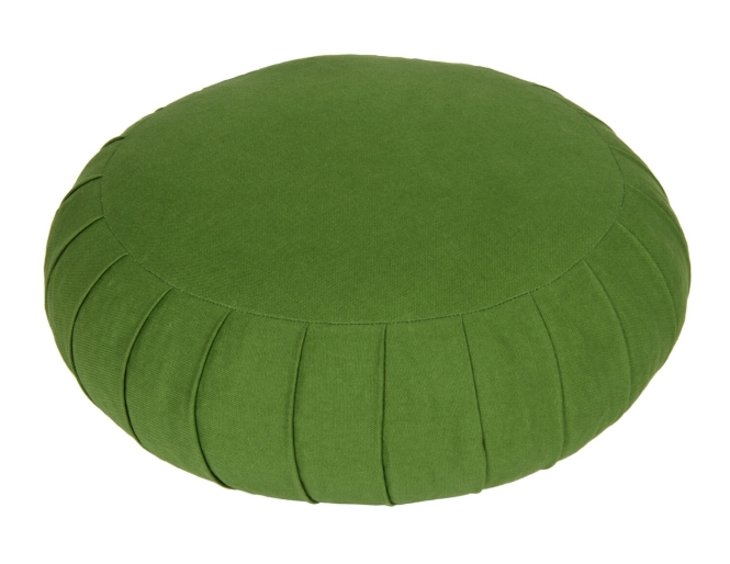 Coussin de méditation / coussin de yoga Zafu BASIC avec ZIP vert olive