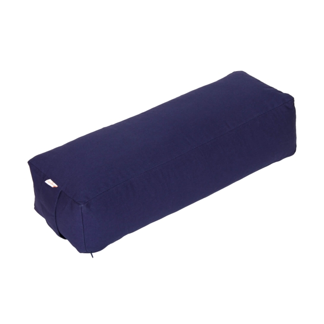 Traversin pour yoga et pilates - rectangulaire BASIC bleu foncé