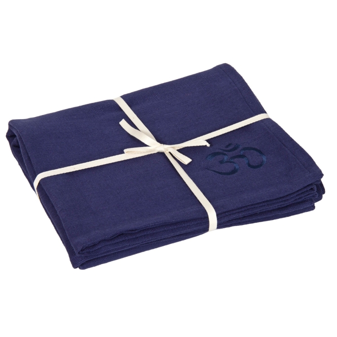 Couverture Shavasana pour le yoga bleu foncé