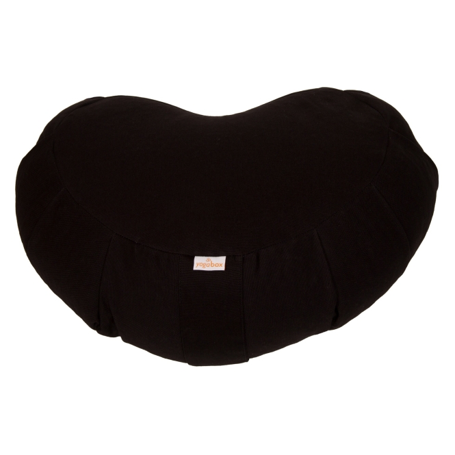 Coussin de méditation Zafu ZEN Crescent BASIC avec ZIP noir