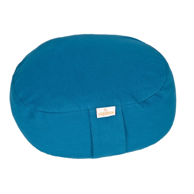 Mini-coussin de méditation Yogilino® ovale BASIC pétrole