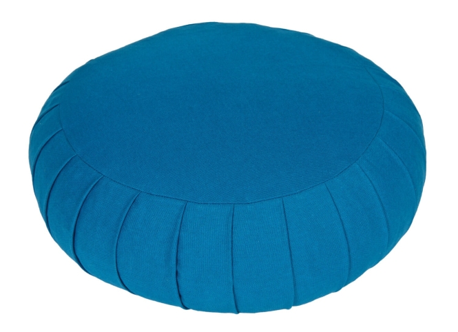 Coussin de méditation / coussin de yoga Zafu BASIC avec ZIP pétrole