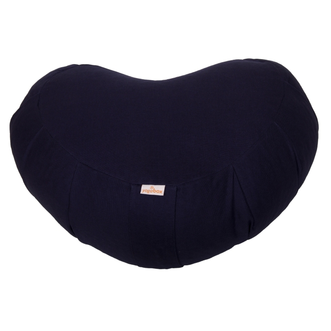 Coussin de méditation Zafu ZEN Crescent BASIC avec ZIP bleu foncé