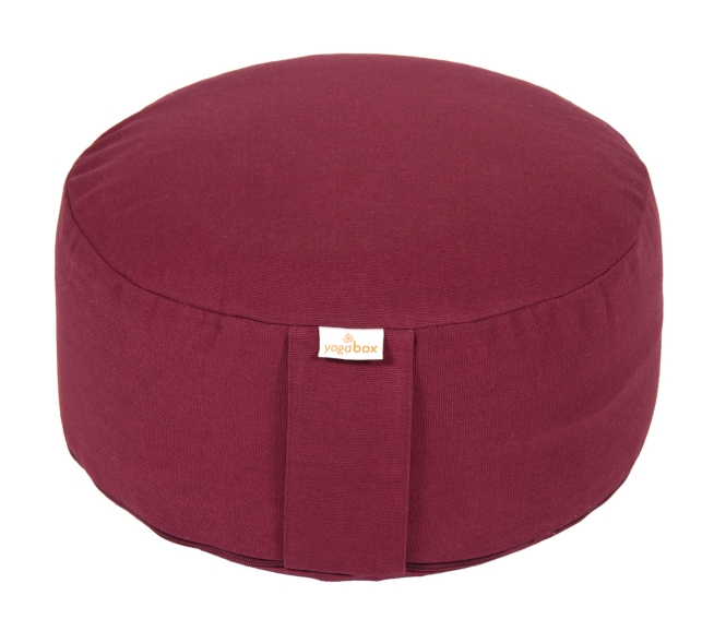 Coussin de méditation BASIC Les écales de sarrasin | aubergine