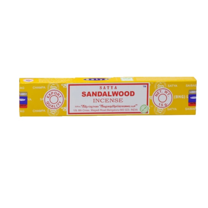 Bâtonnets d'encens satya Sandalwood 