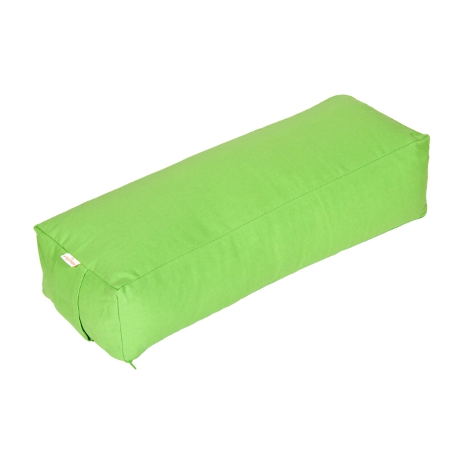 Traversin pour yoga et pilates - rectangulaire BASIC vert pomme
