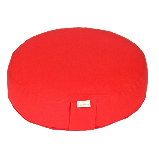 Coussin de méditation BASIC extra FLAT rouge