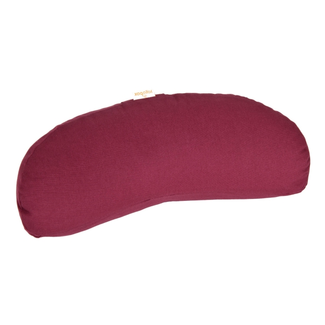 Coussin de Yoga Demi-Lune BASIC aubergine