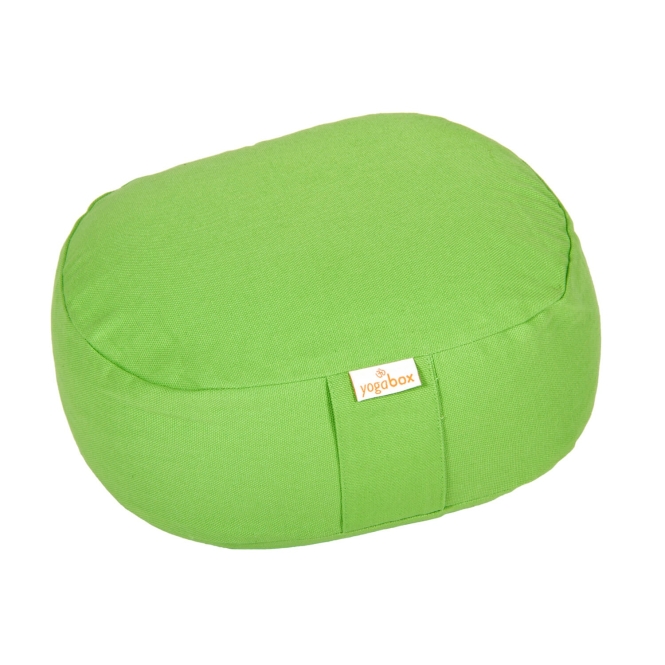 Mini-coussin de méditation Yogilino® ovale BASIC vert pomme