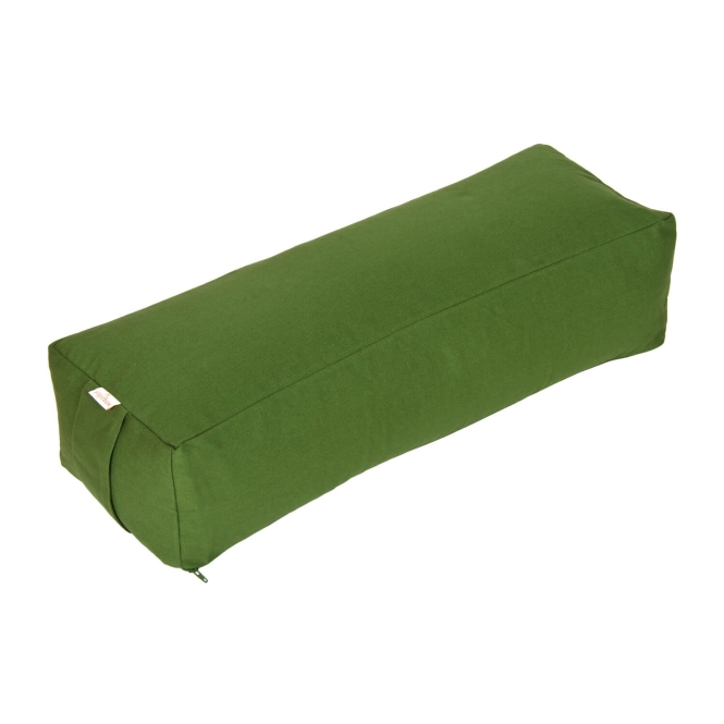 Traversin pour yoga et pilates - rectangulaire BASIC vert olive