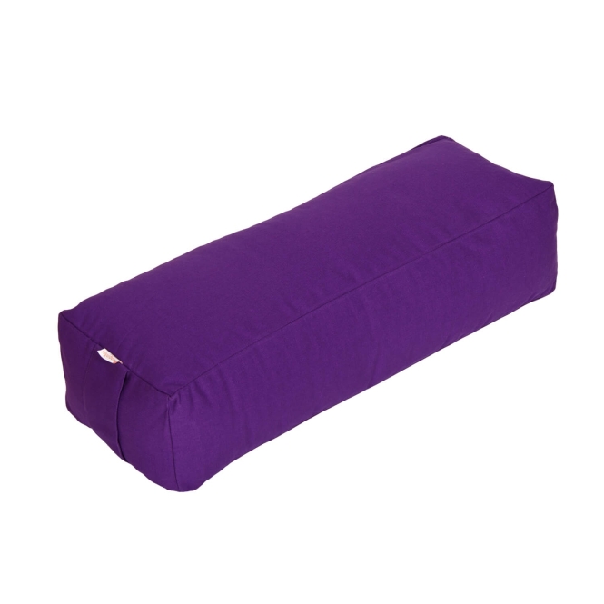 Traversin pour yoga et pilates - rectangulaire BASIC lilas